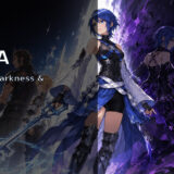 Aqua from Kingdom Hearts with the Realm of Darkness and Anti-Aqua