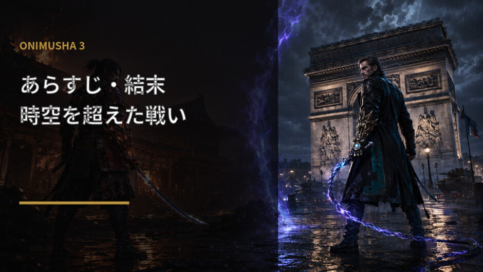 鬼武者3の時空を超えた物語と結末を解説するアイキャッチ