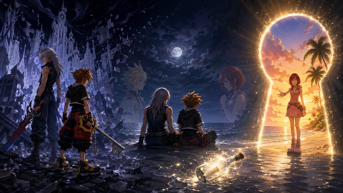 Kairi's letter opening the Door to Light for Sora and Riku after the Xemnas battle