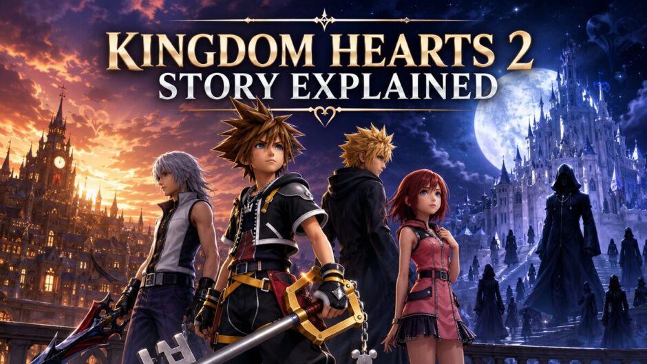 Kingdom Hearts 2 Story Explained featuring Sora, Roxas, Riku, Kairi, and Organization XIII