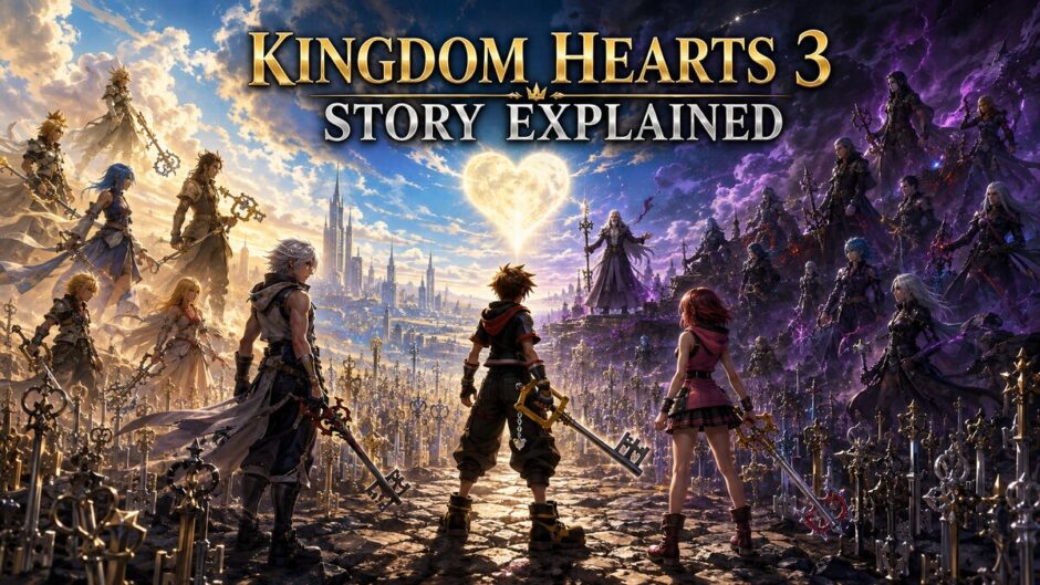 Kingdom Hearts 3 Story Explained featuring Sora, the guardians of light, and the final battle