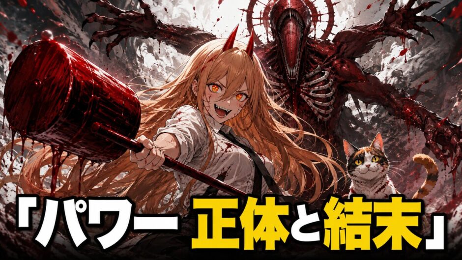 チェンソーマンのパワーの正体・血の魔人・結末を解説する記事のアイキャッチ