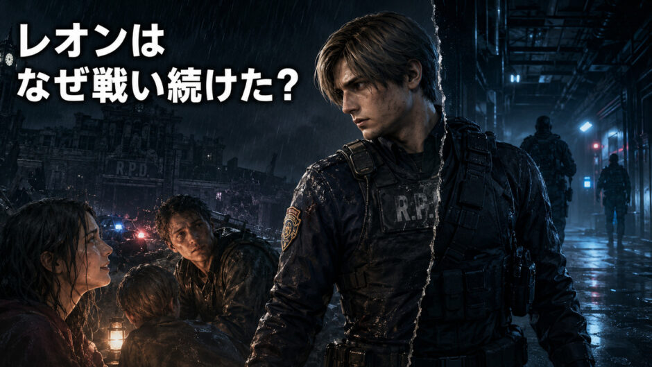 レオンが政府エージェントとして戦い続けた理由を読み解くアイキャッチ